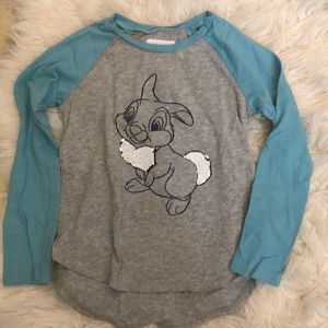NWOT Gap Disney Girls LS Thumper Shirt